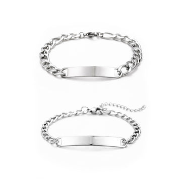 ID partner bracelet with engraving