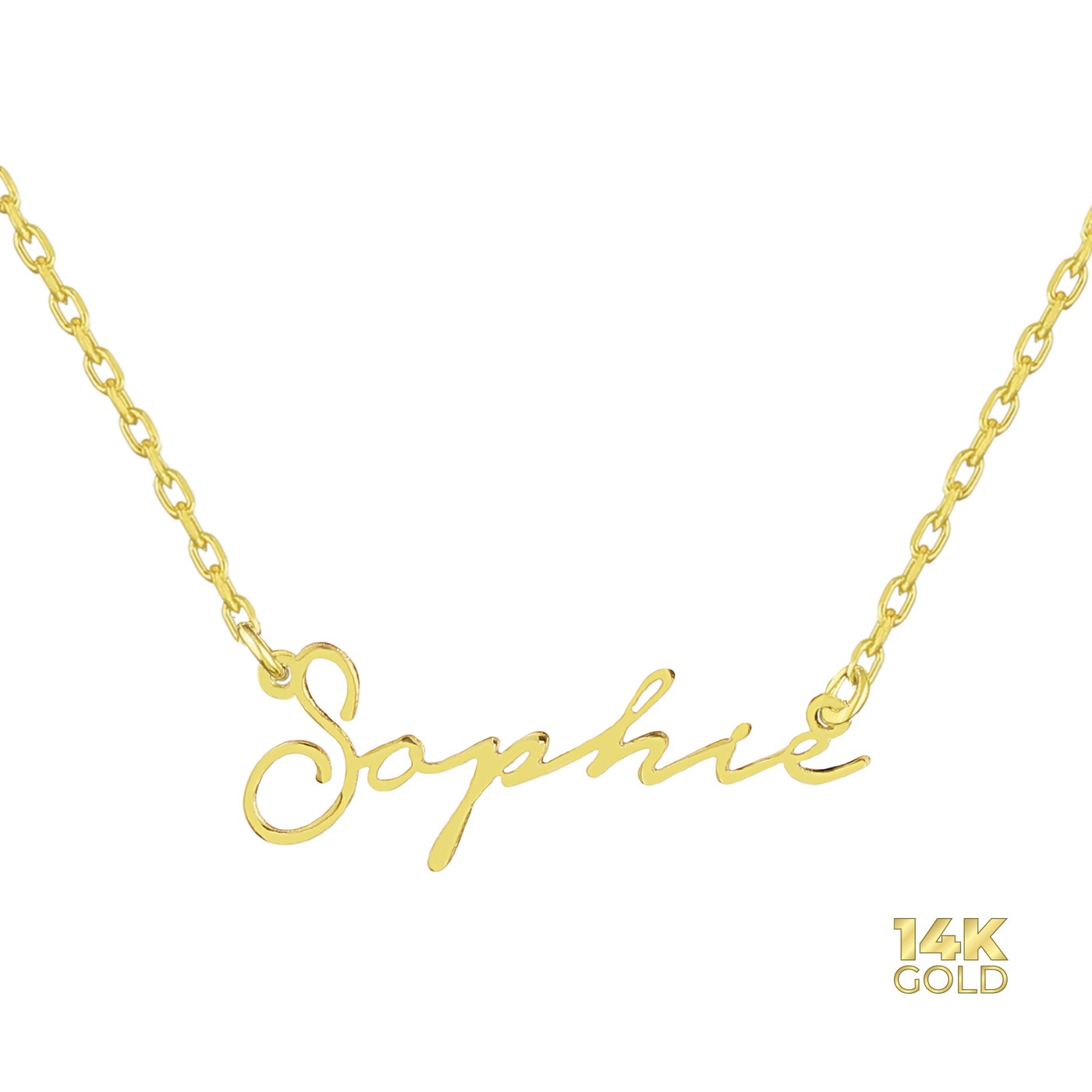 14K - 585 gold name chain - Var. Notera