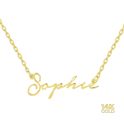 14K - 585 gold name chain - Var. Notera
