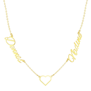 Heart name necklace - several variants