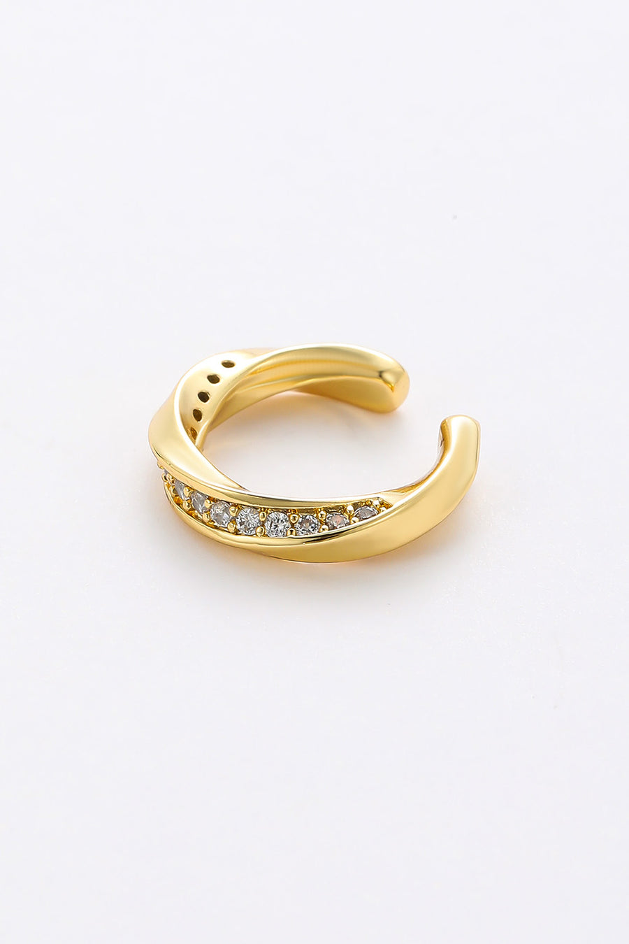 Boucle d'oreille élégante en zircone