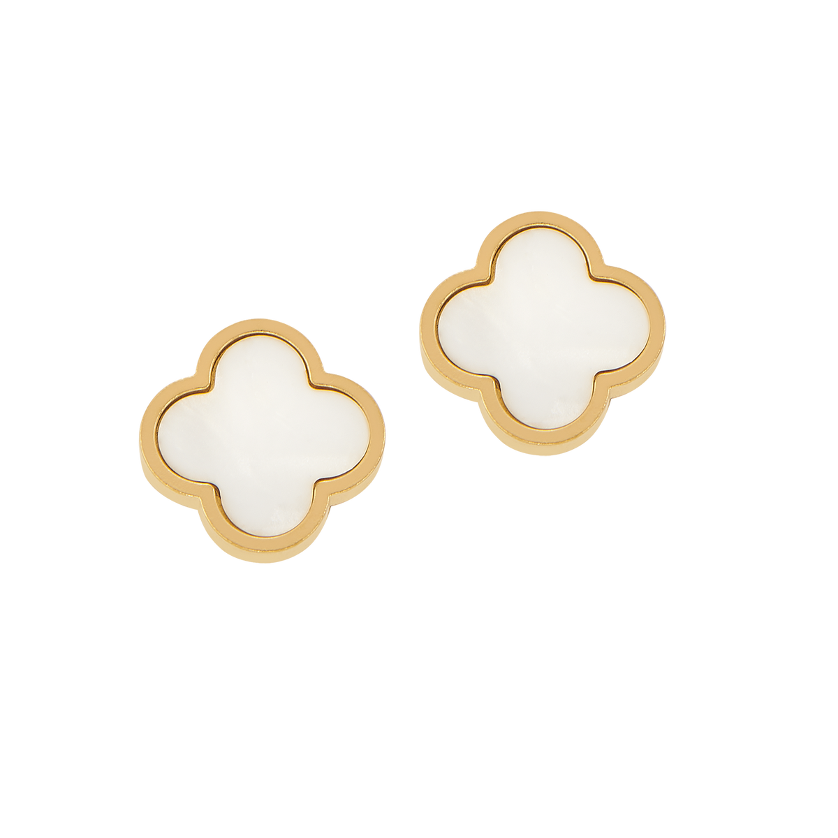 Boucles d'oreilles Feuille Blanche