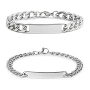 ID partner bracelet with engraving