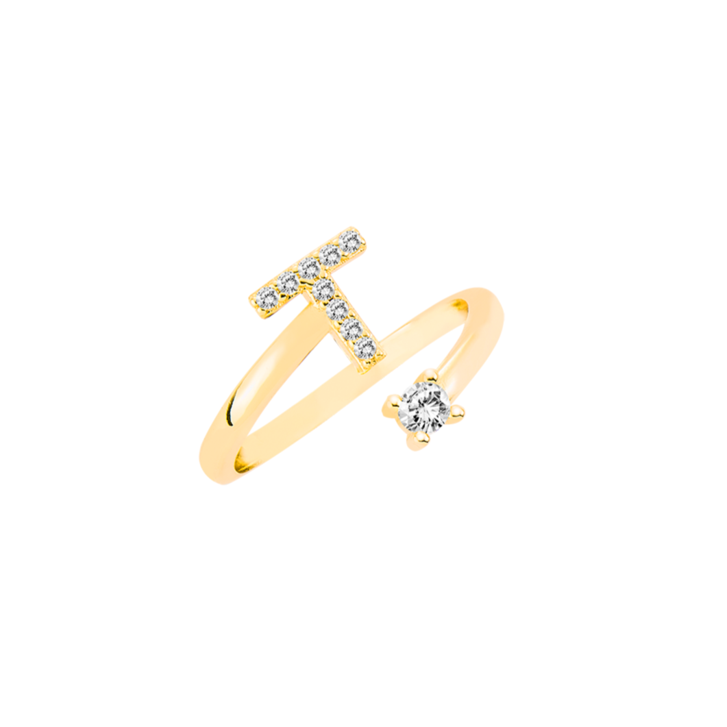 Ring Elegant mit Buchstabe