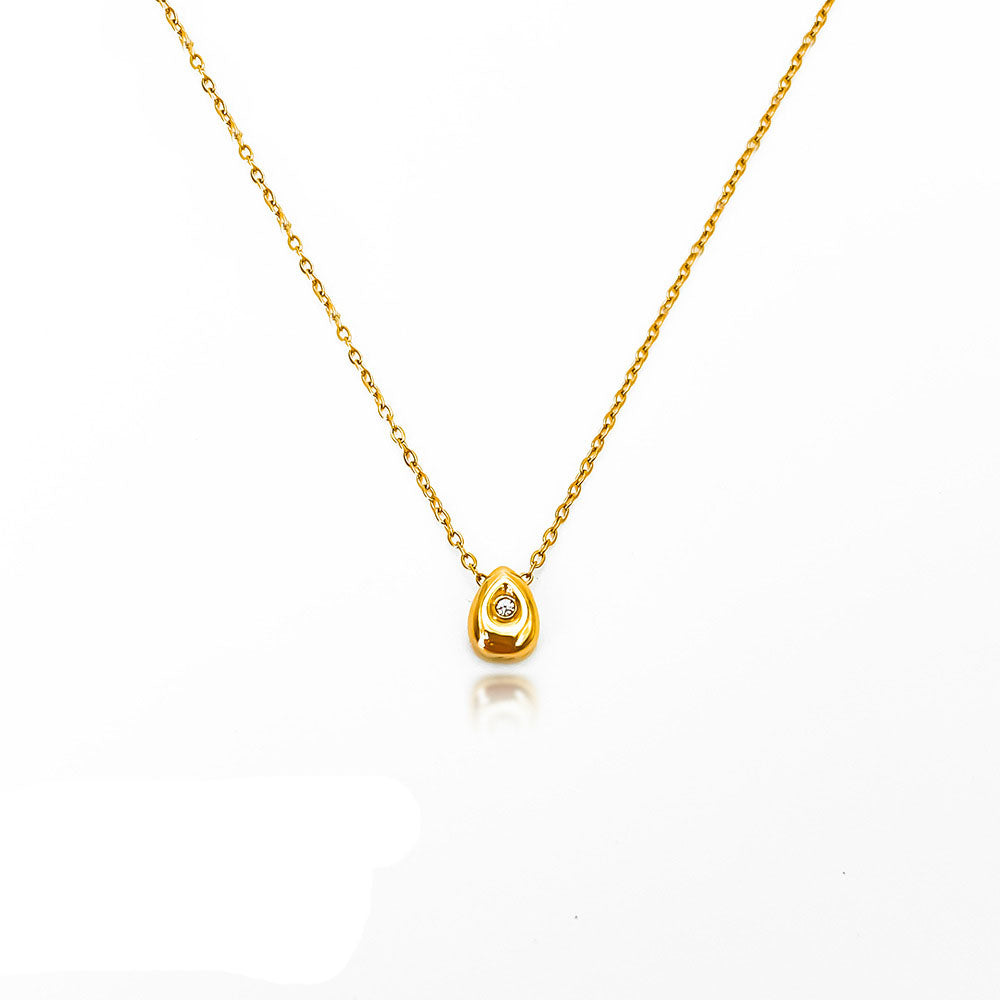 Drop Zirkonia Halskette