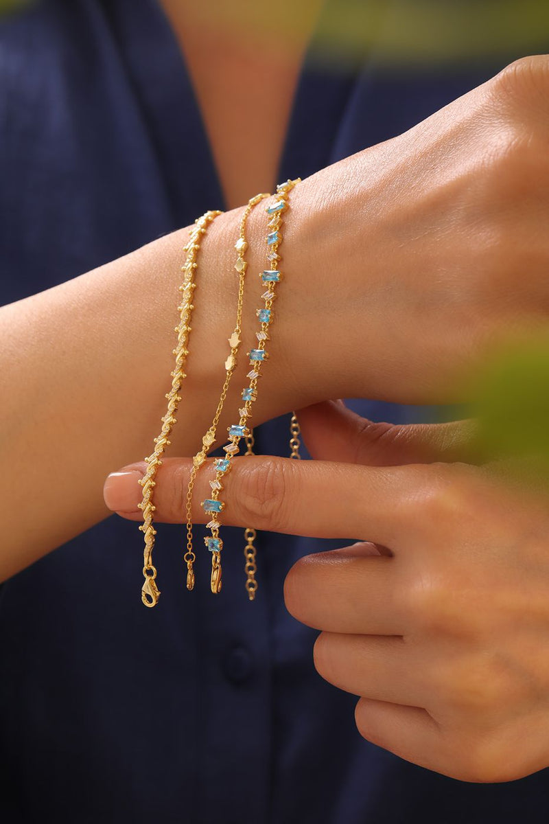 Armbänder in Blau