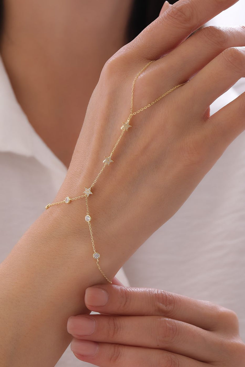 Handkette mit Sternen