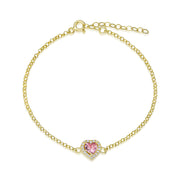 Rosélia Heart Armband