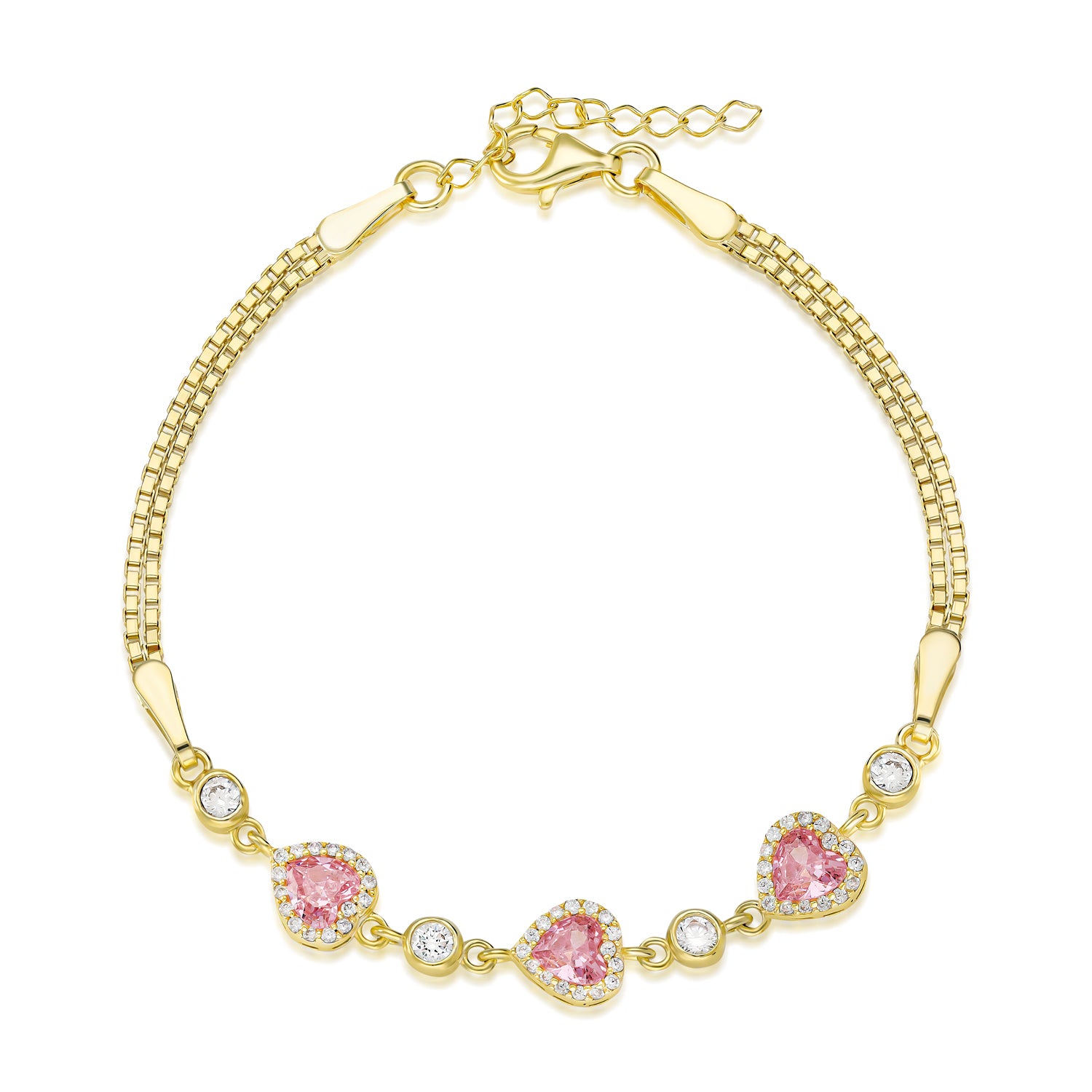 Trio Rosélia Heart Armband