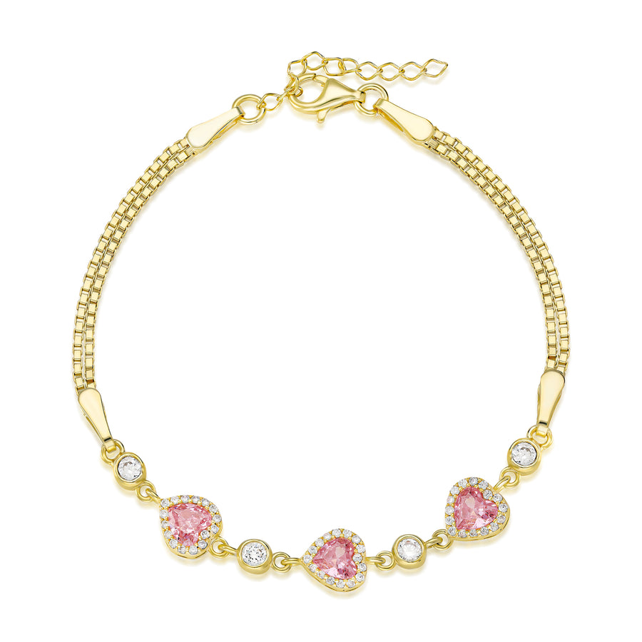 Trio Rosélia Heart Armband