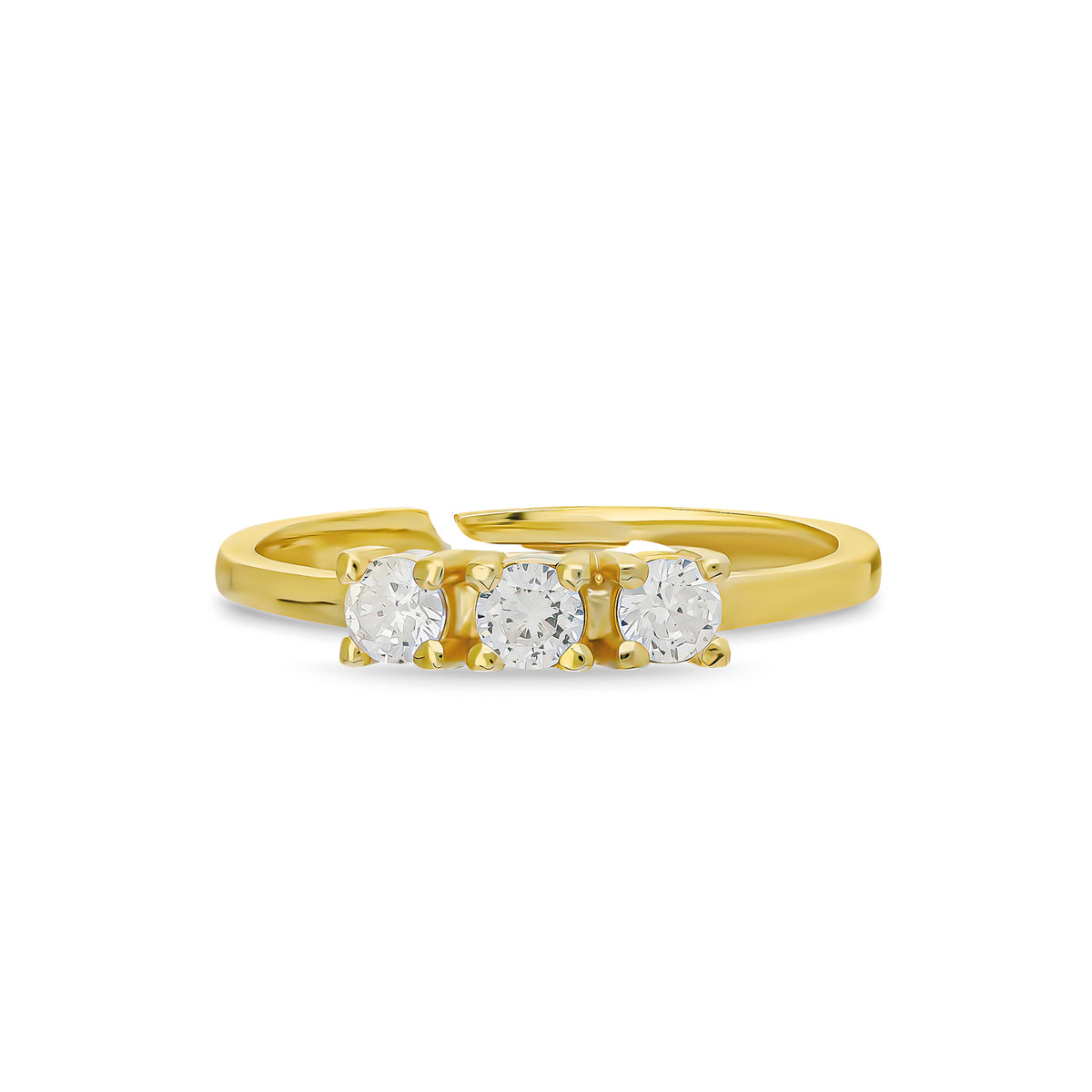 Trio Zirkonia Ring
