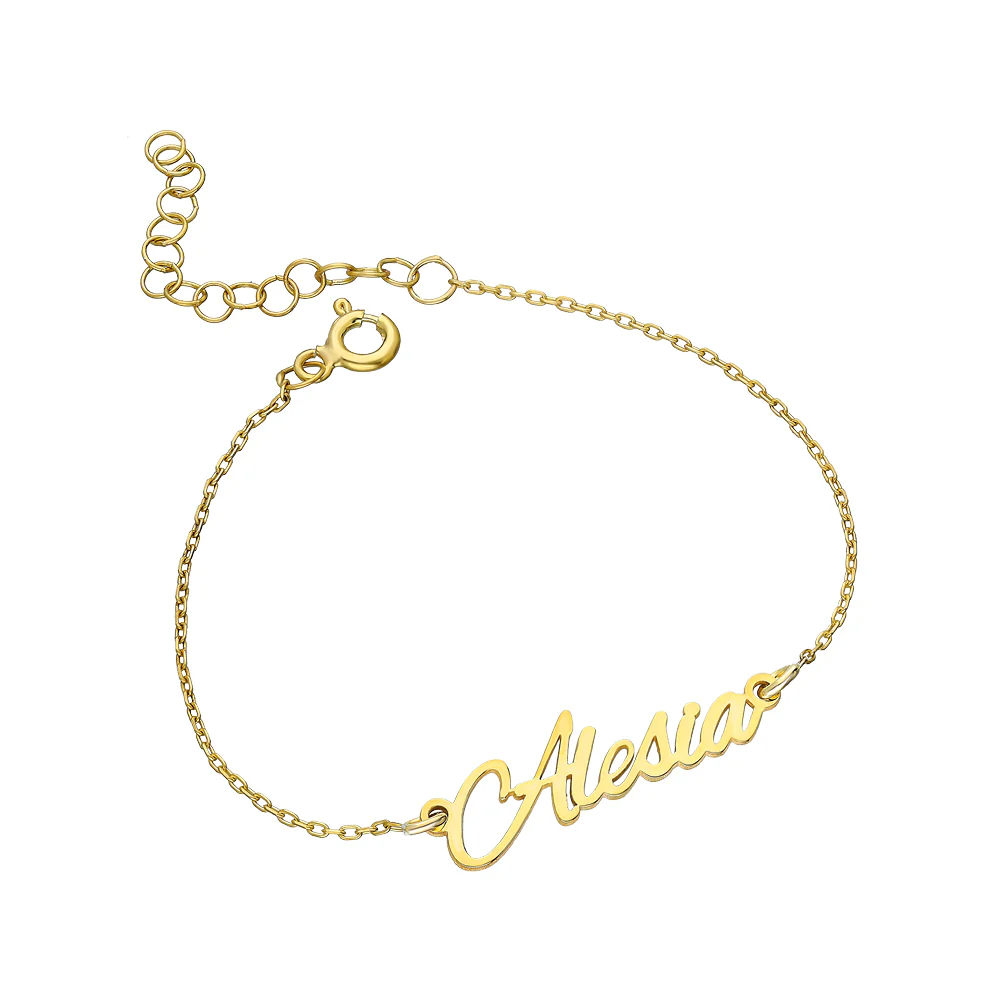Bracelet prénom - variante Alesia