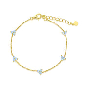Blue Lilia Armband