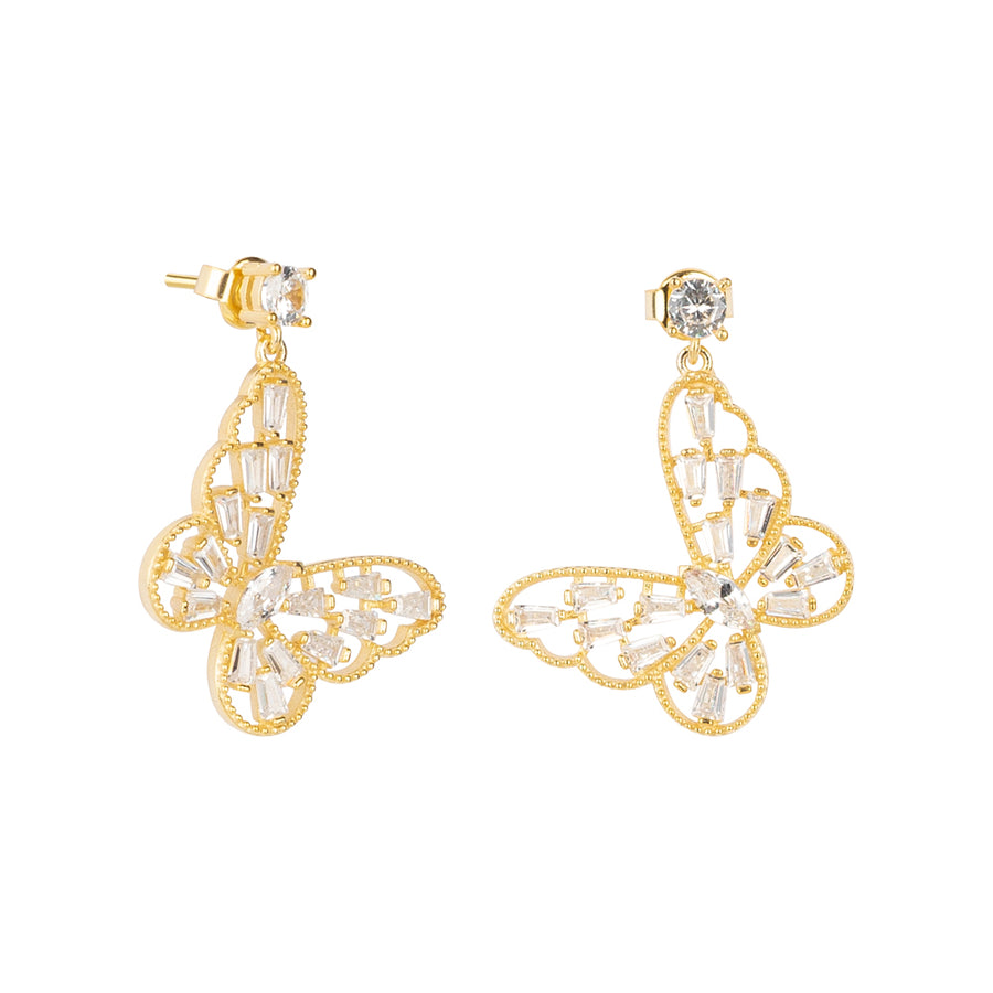 boucles d'oreilles papillon