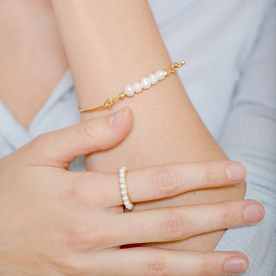 Armband Linea mit Perlen (7025721409721)