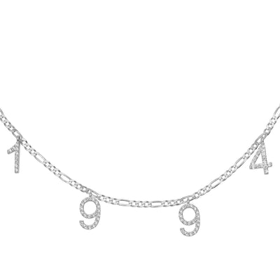 Jahreszahl Halskette mit Zirkonia (4635389755469)