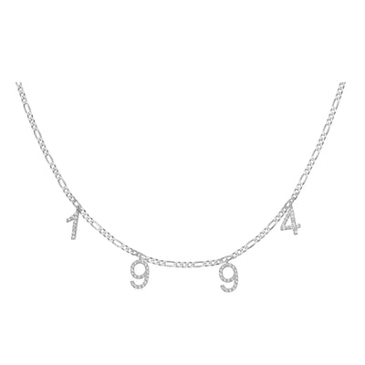 Jahreszahl Halskette mit Zirkonia (4635389755469)