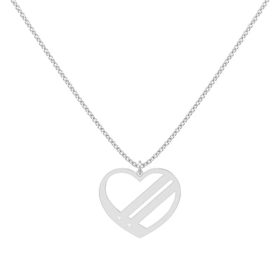 Herzkette Zirkonia mit Wunschgravur (6703704342713)