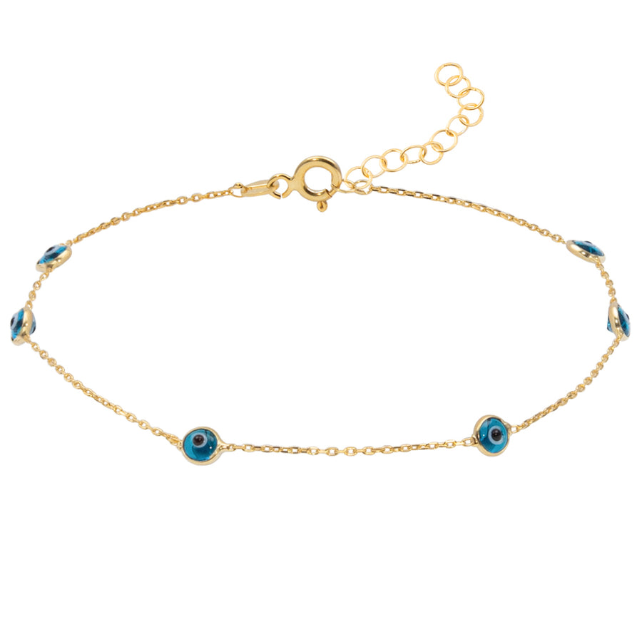 Bracelet de cheville Multi Nazar
