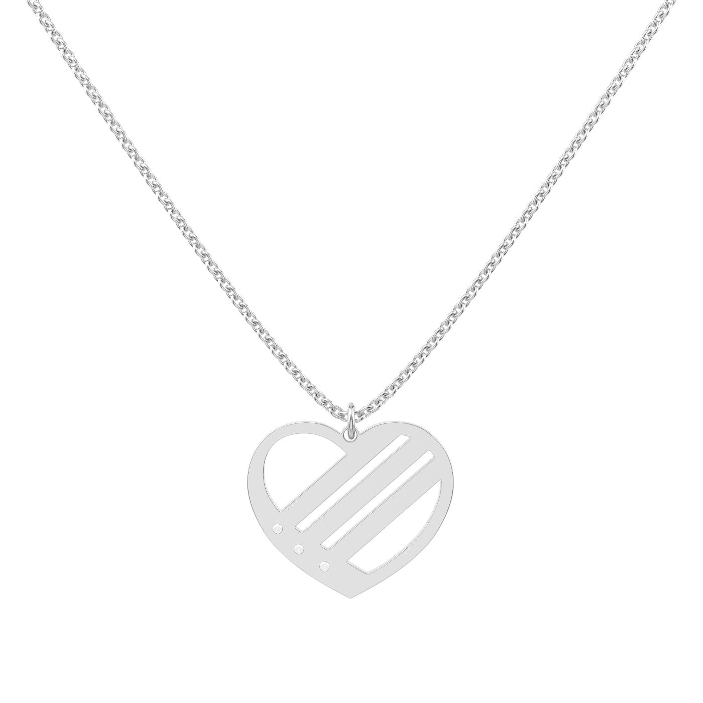 Herzkette Zirkonia mit Wunschgravur (6703704342713)