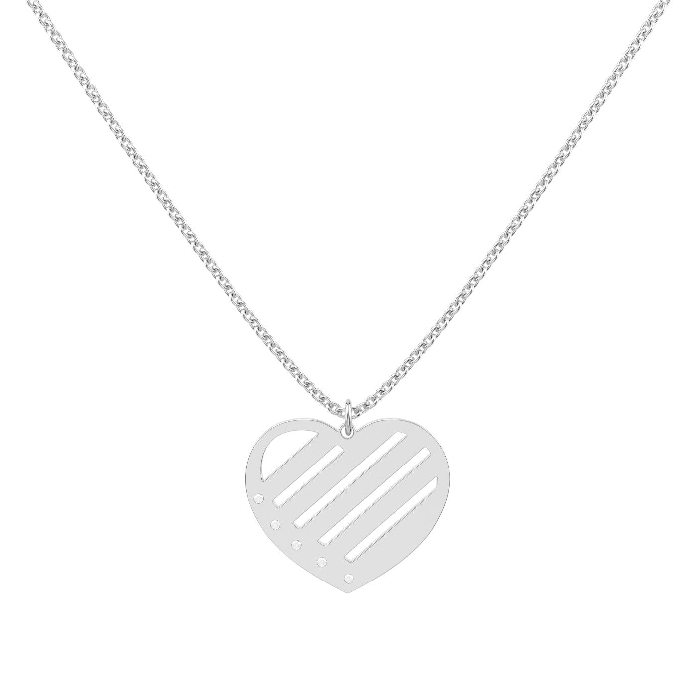 Herzkette Zirkonia mit Wunschgravur (6703704342713)