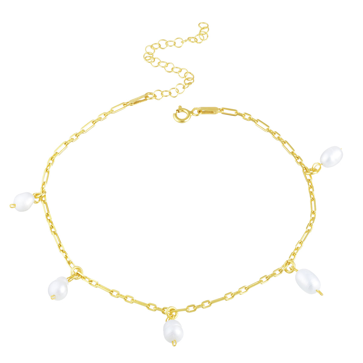 Fußkette Drop mit Perlen (7025939906745)