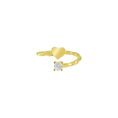 Allure ring with zirconia