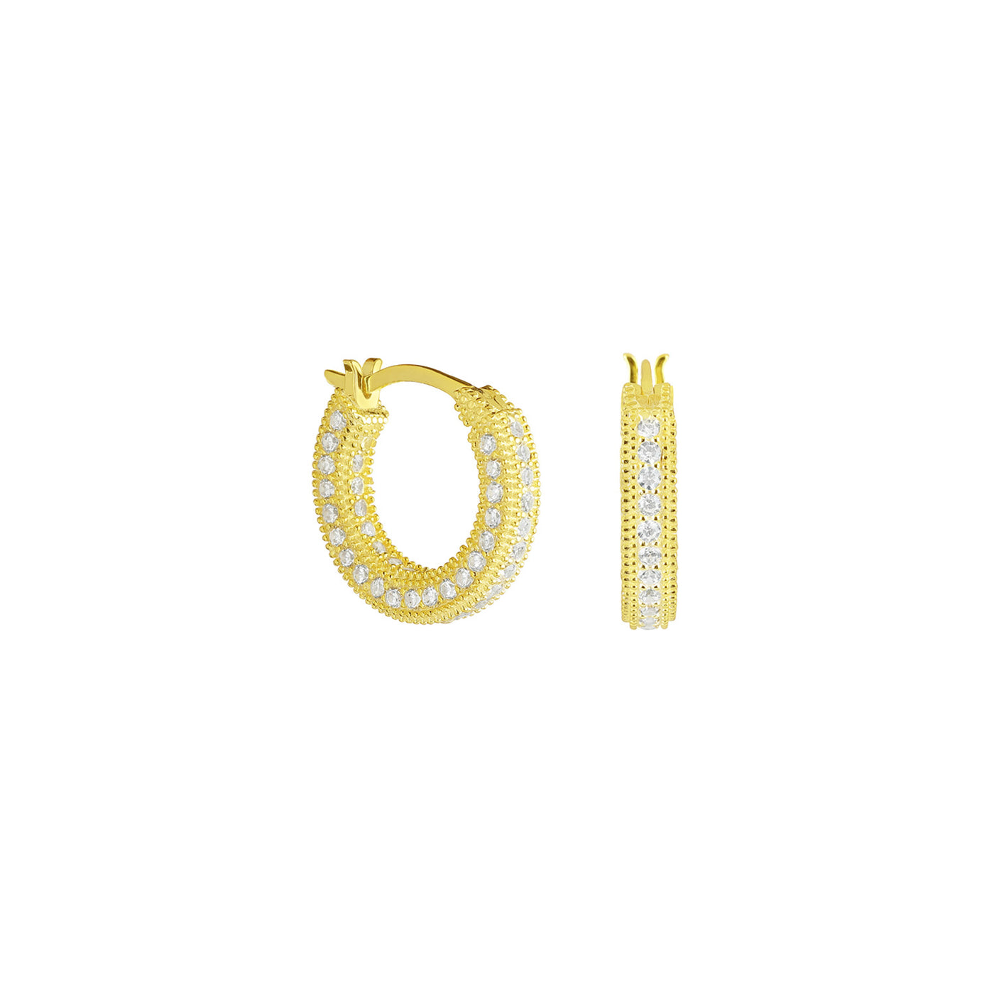 Brilliant zirconia earrings