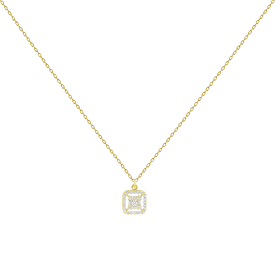 Deluxe necklace with zirconia