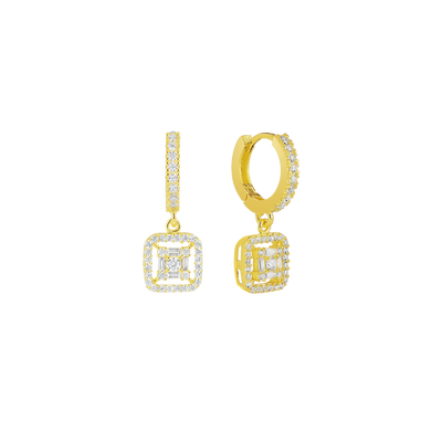 Earrings deluxe with zirconia