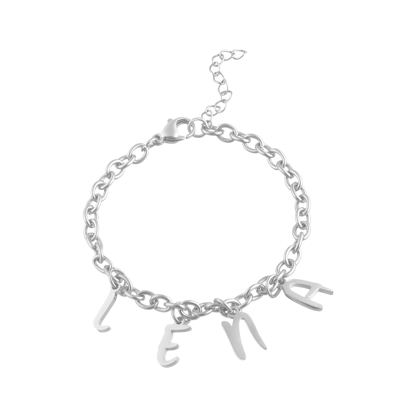 Bracelet charm kids with letters