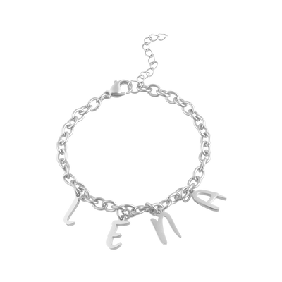 Bracelet charm kids with letters