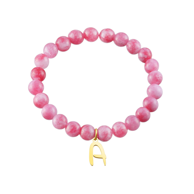 Pearls Kids bracelet with letter