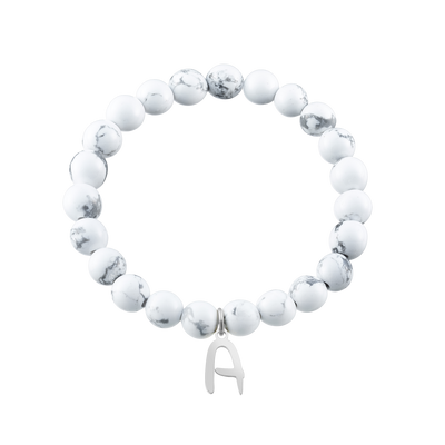 Pearls Kids bracelet with letter