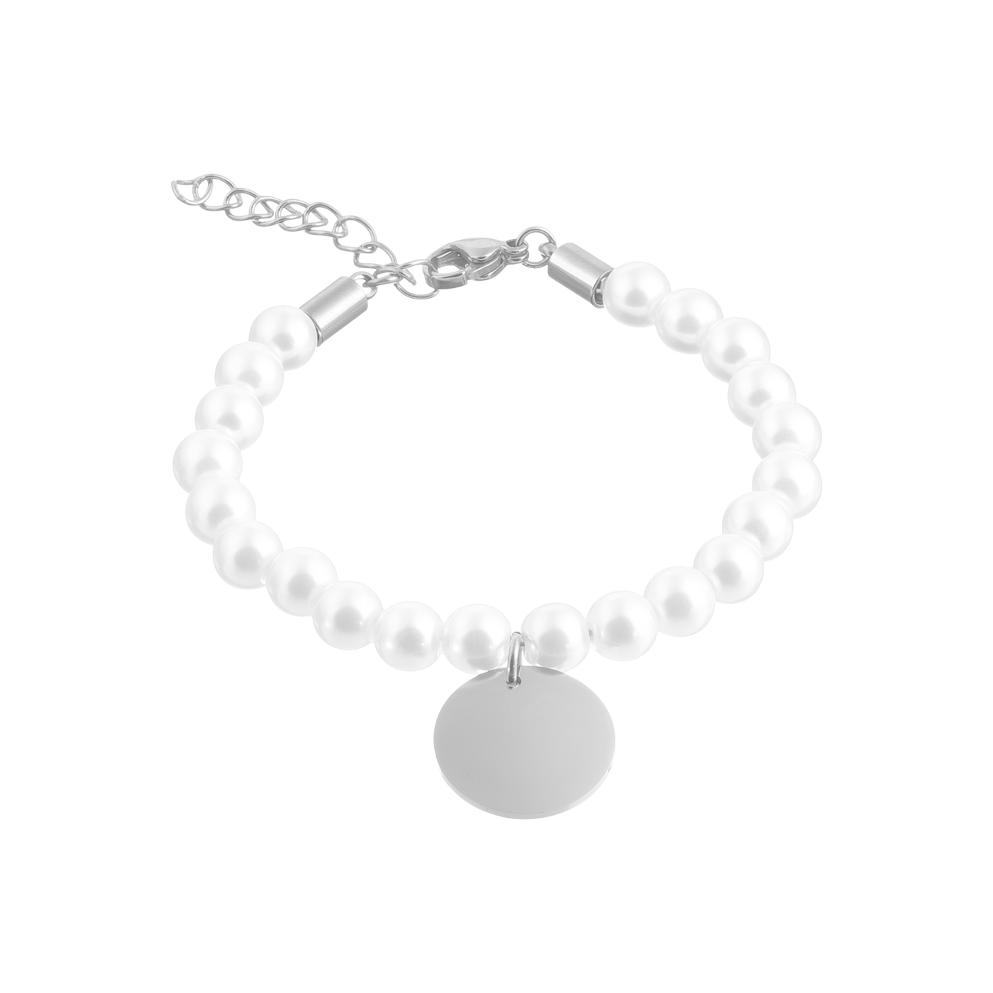 Armband Pearls mit Plättchenanhänger (7052611420345)