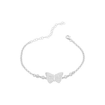 Schmetterling Armband mit Doppel-Zirkonia (6173494411449)