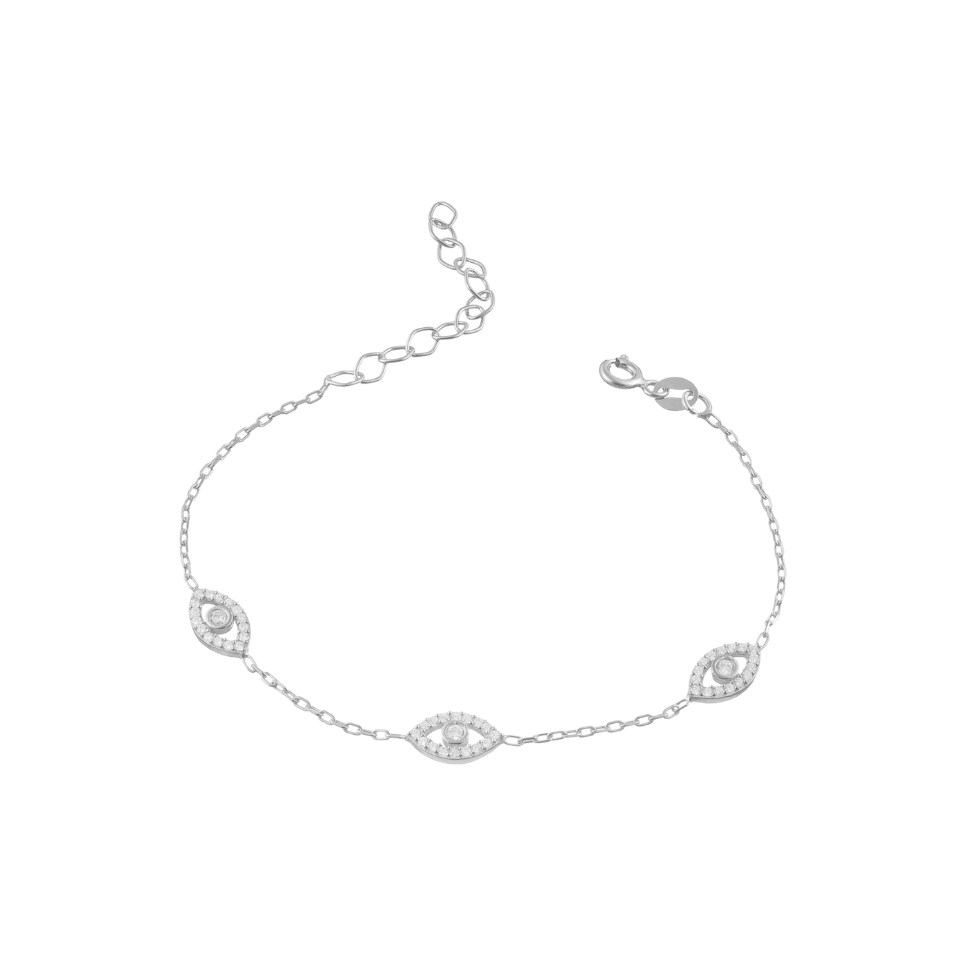 Armband mit Zirkonia Eye-Style (6259769606329)