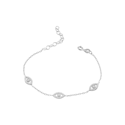 Armband mit Zirkonia Eye-Style (6259769606329)