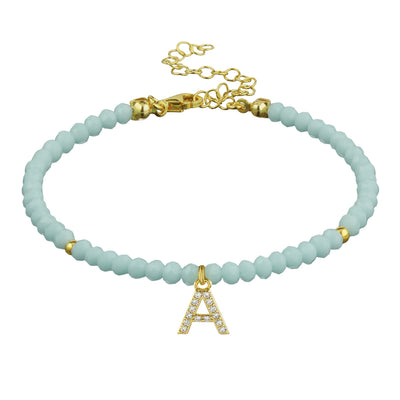 Sweet Pearl Bracelet with Letter