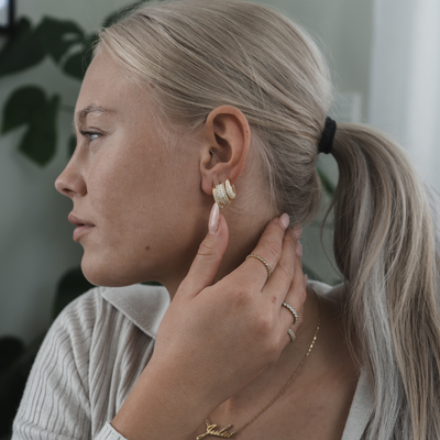 Brilliant zirconia earrings