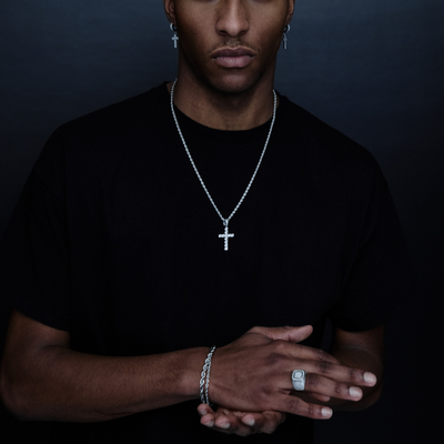 Earrings Cross Men