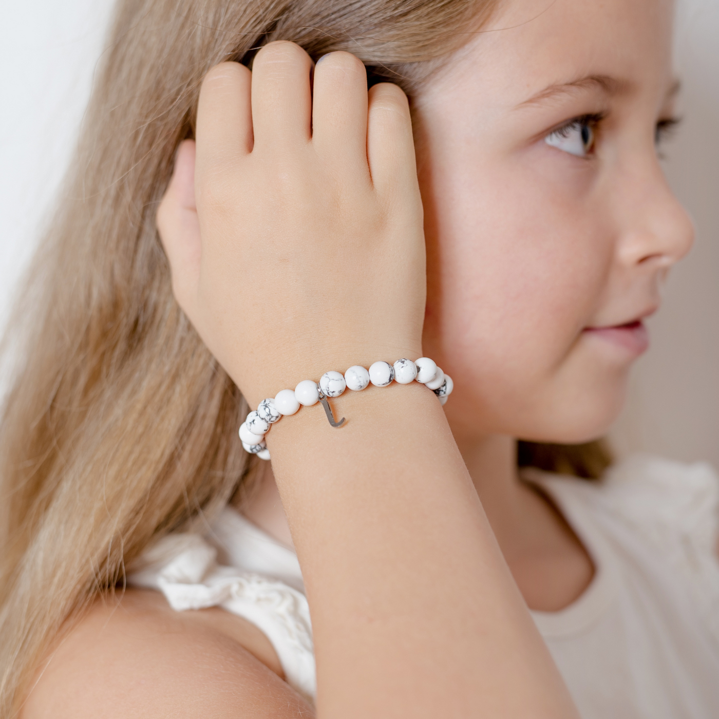 Armband Pearls Kids mit Buchstabe