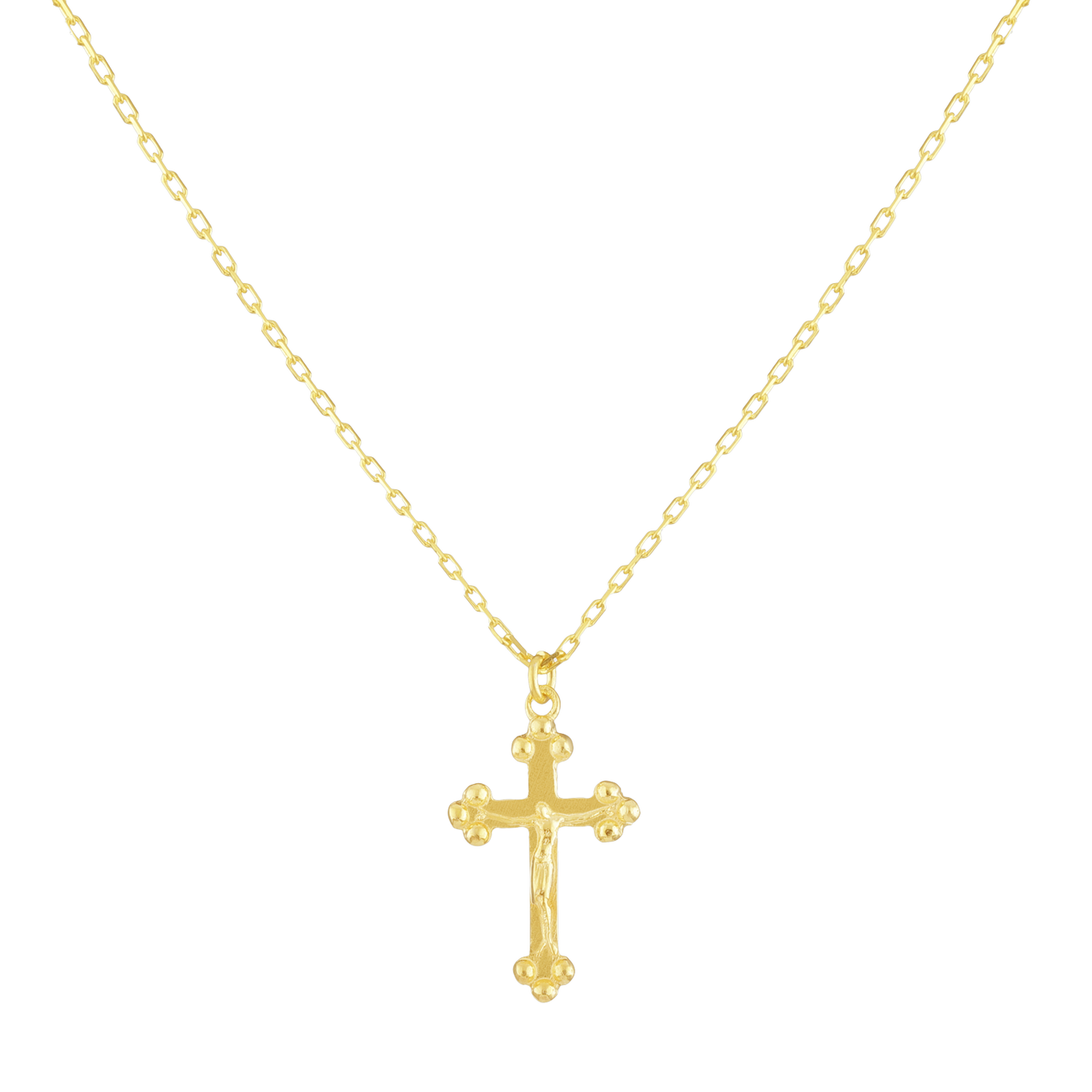 Vintage Kreuz Halskette (6783531319481)