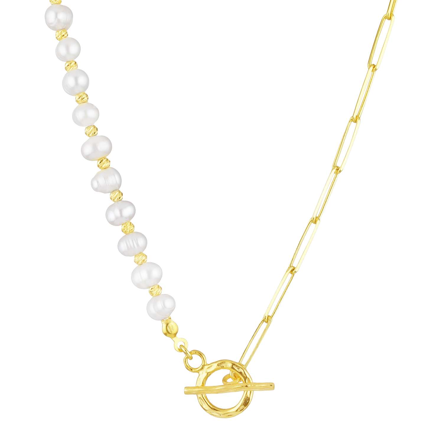 Halskette Semi Pearls (7027024822457)