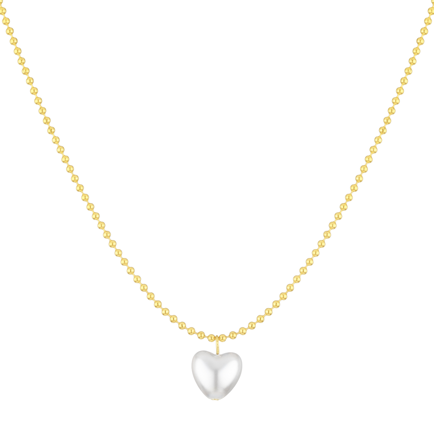 Halskette Heart of Pearls (7054149091513)