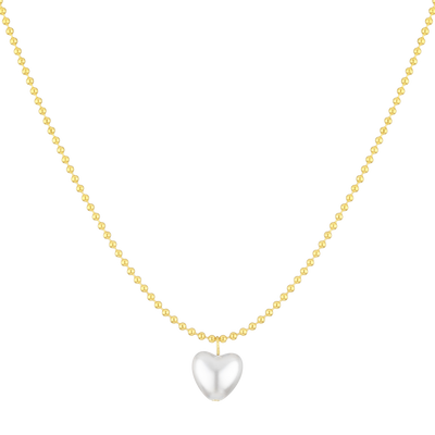 Halskette Heart of Pearls (7054149091513)