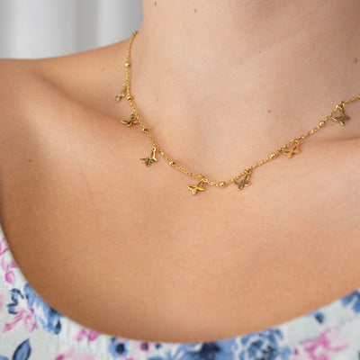 Multi-Butterfly Necklace