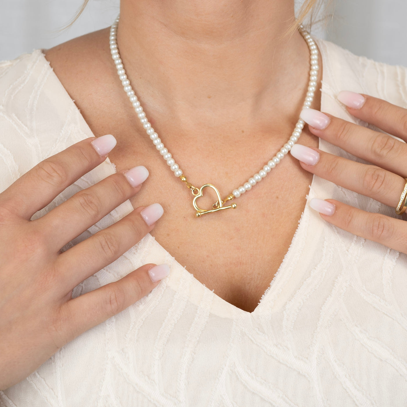 Pearly Heart necklace