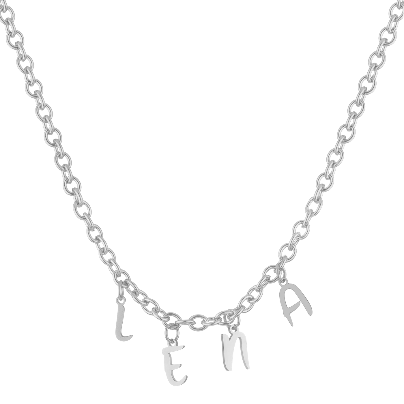 Necklace charm kids with letters