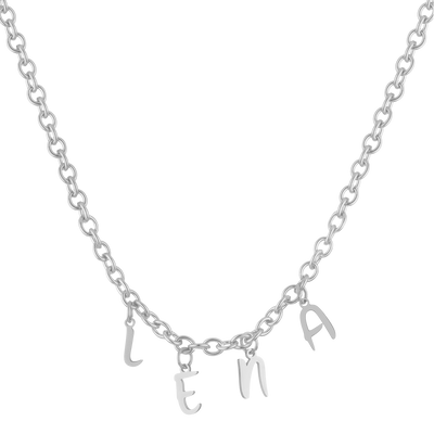 Necklace charm kids with letters